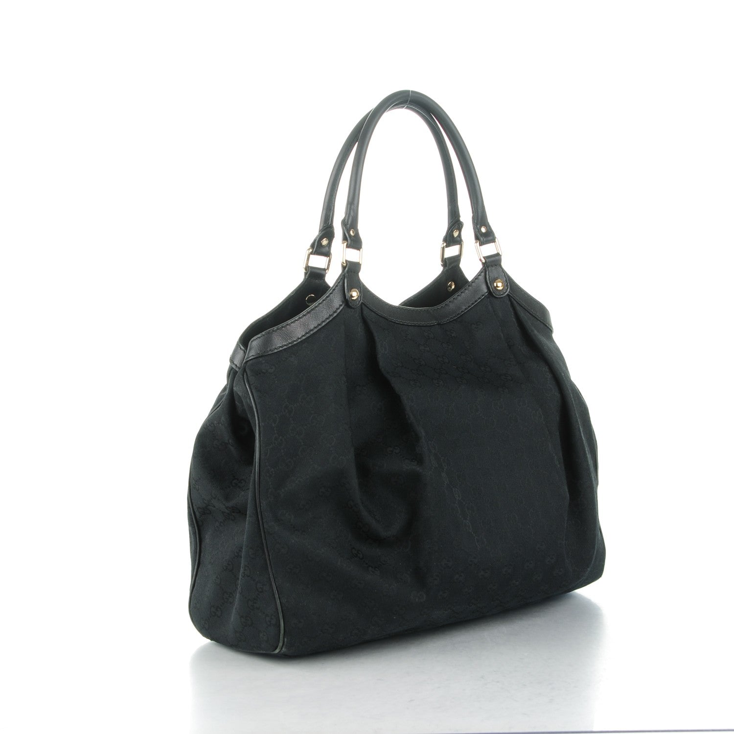 Gucci Monogram Large Sukey Tote Black 3 of 7
