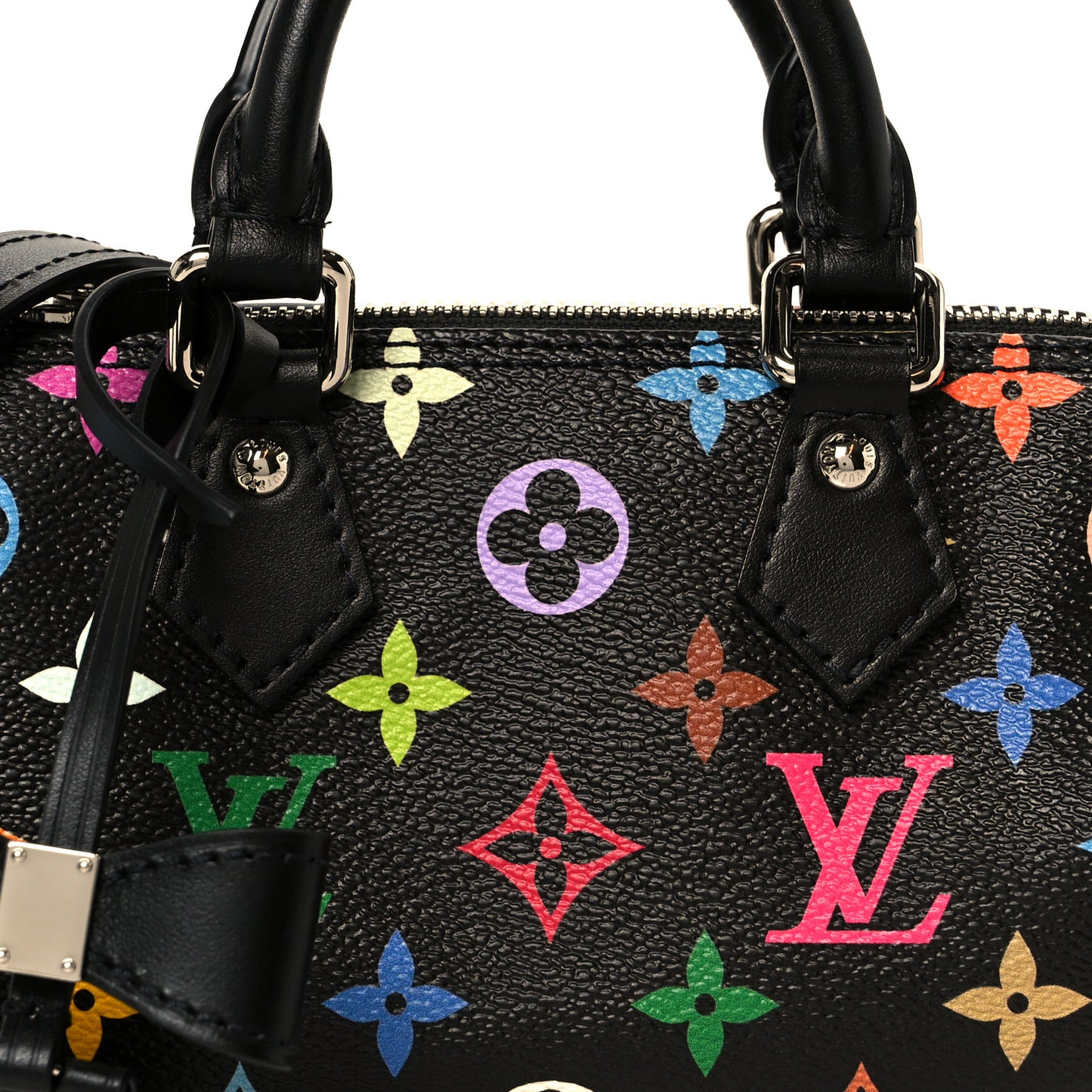 LV X TM Monogram Multicolor Nano Speedy Black