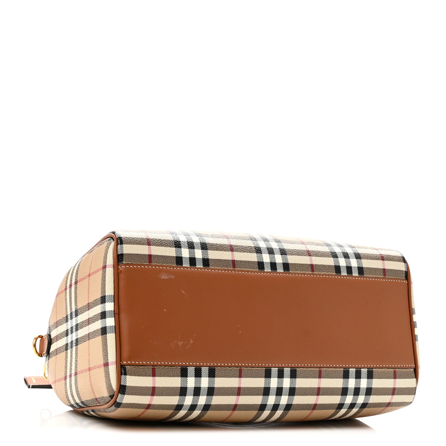Burberry Horseferry Check Medium Bowling Bag Tan 4 of 9