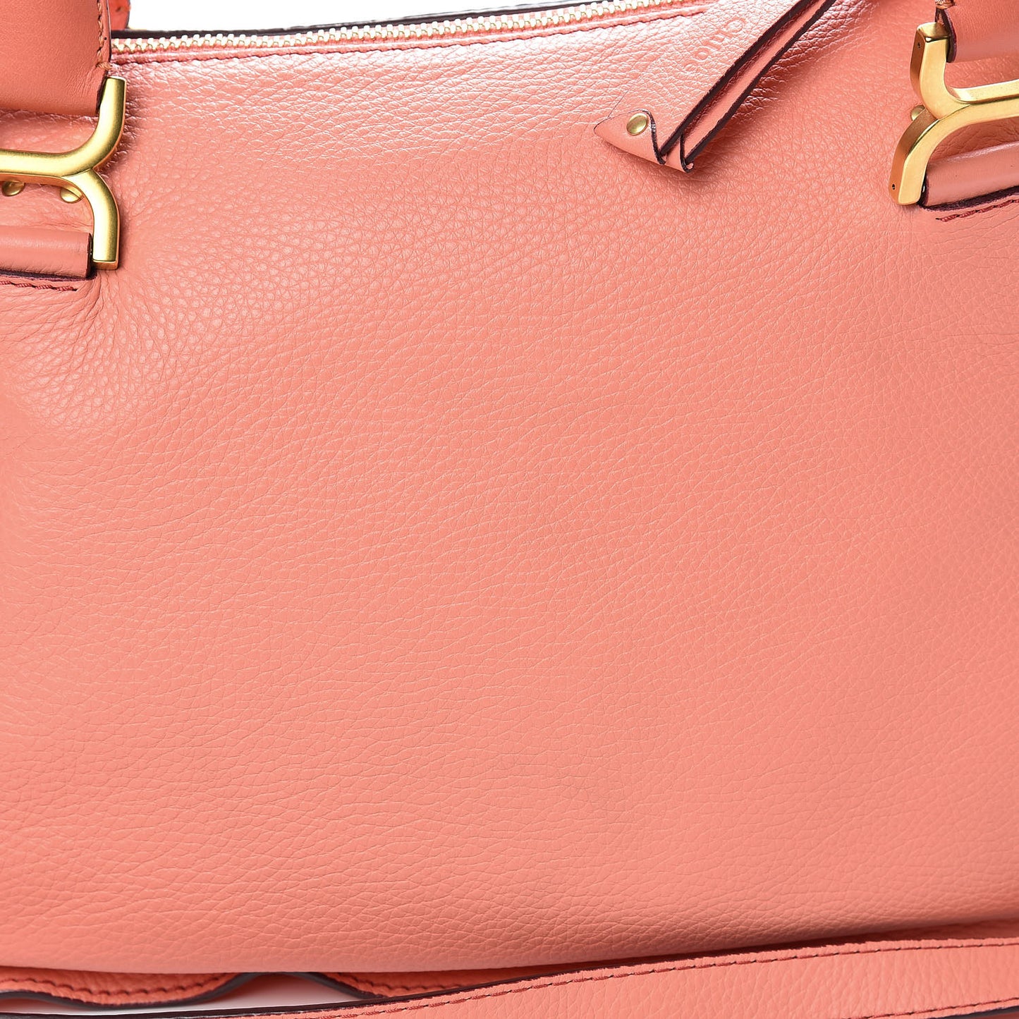 Calfskin Medium Marcie Satchel Coral Pop