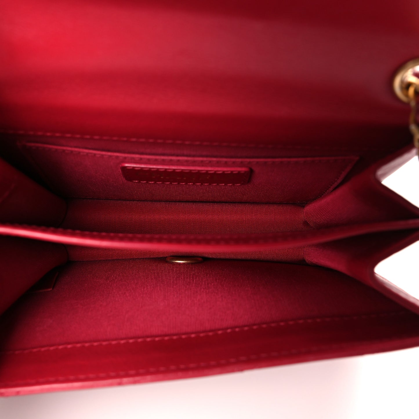 Calfskin Quilted Everyday Chic Single Flap Red