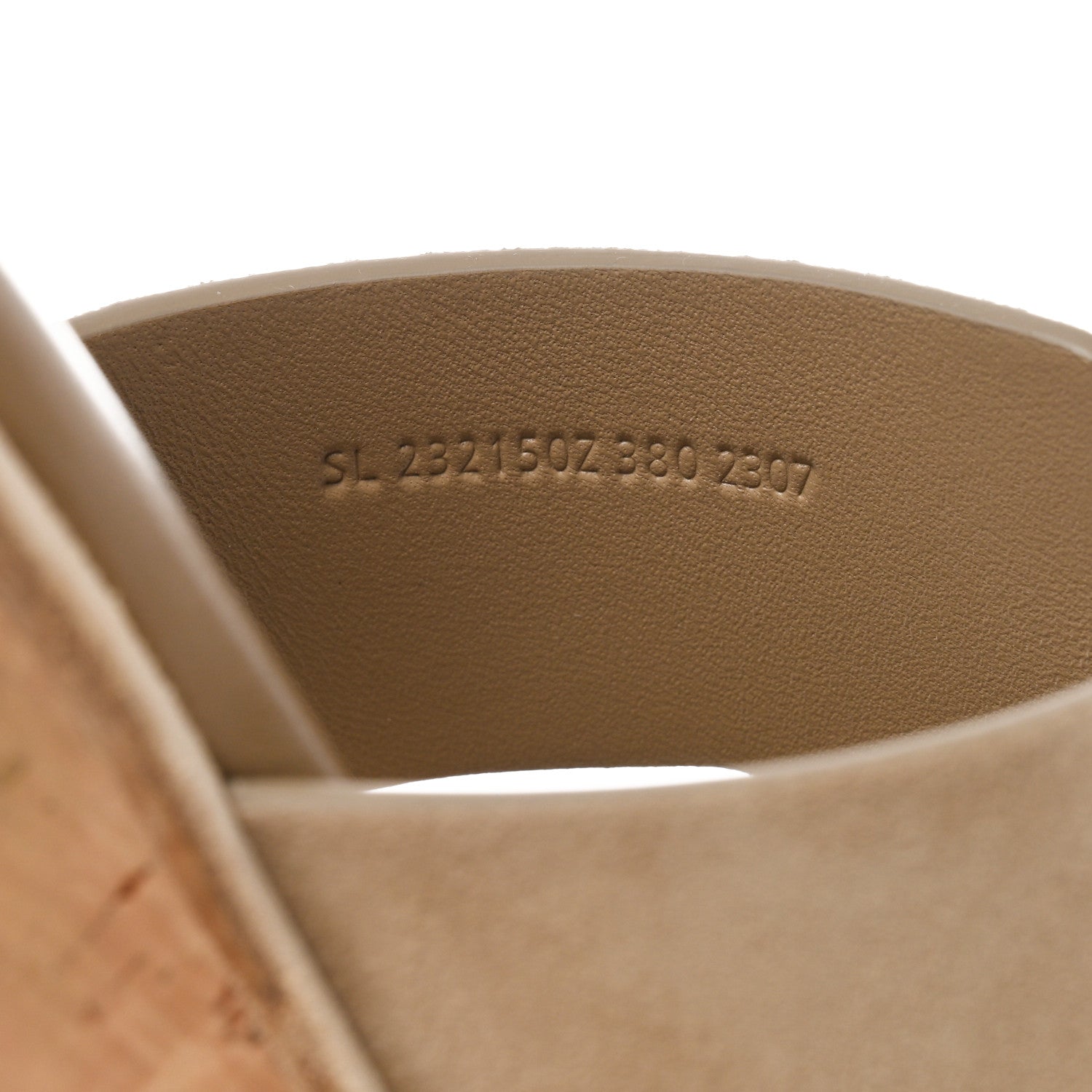 Hermes Suede Goatskin Cork Eze 30 Sandals 38 Beige Argile 6 of 9