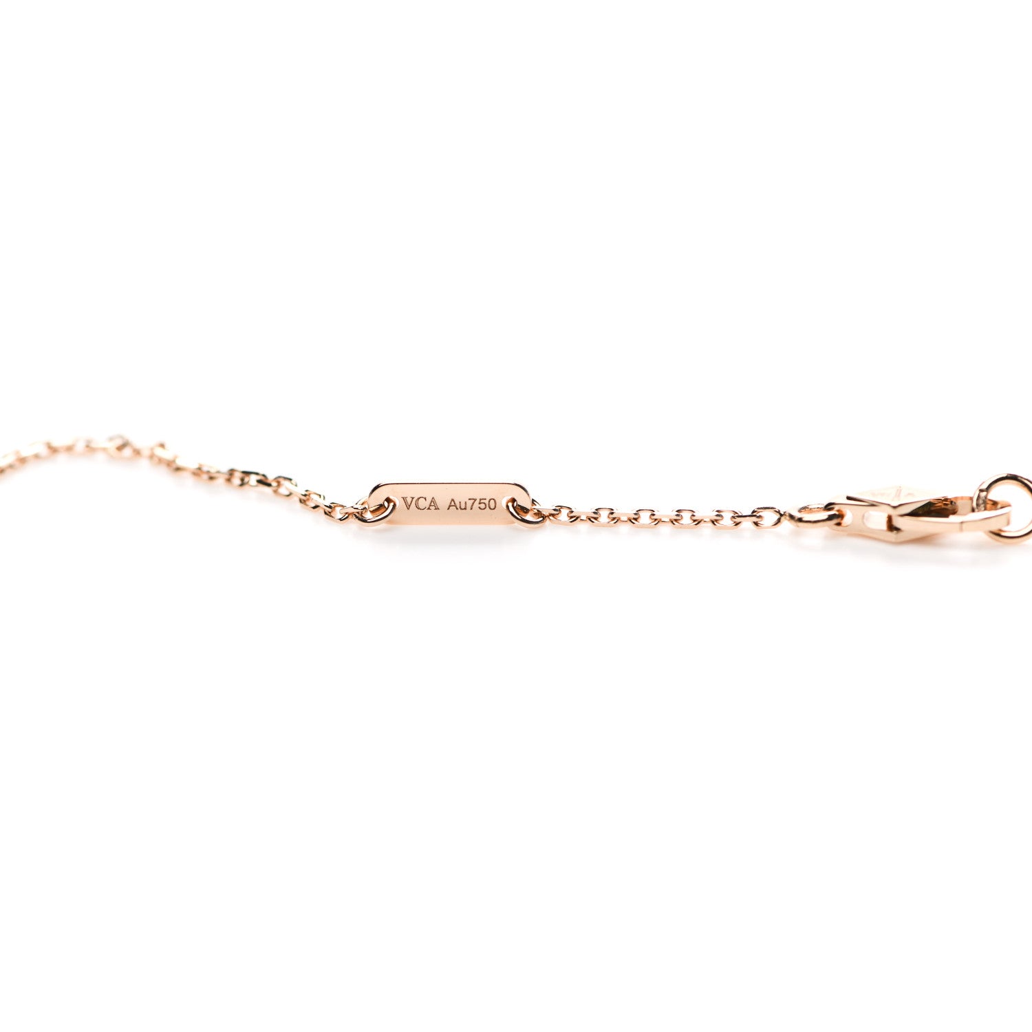 Van Cleef & Arpels 18K Rose Gold Sweet Alhambra Pendant Necklace 4 of 6