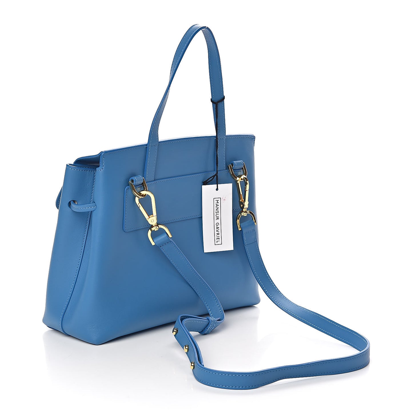 Calfskin Mini Lady Bag Sea Blue