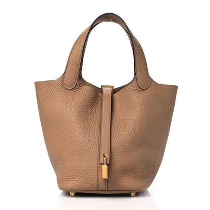 Hermes Taurillon Clemence Picotin Lock 18 PM Chai 1 of 10