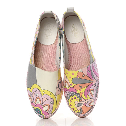 Hermes Printed Canvas Womens Espadrilles 35 Multicolor 5 of 10
