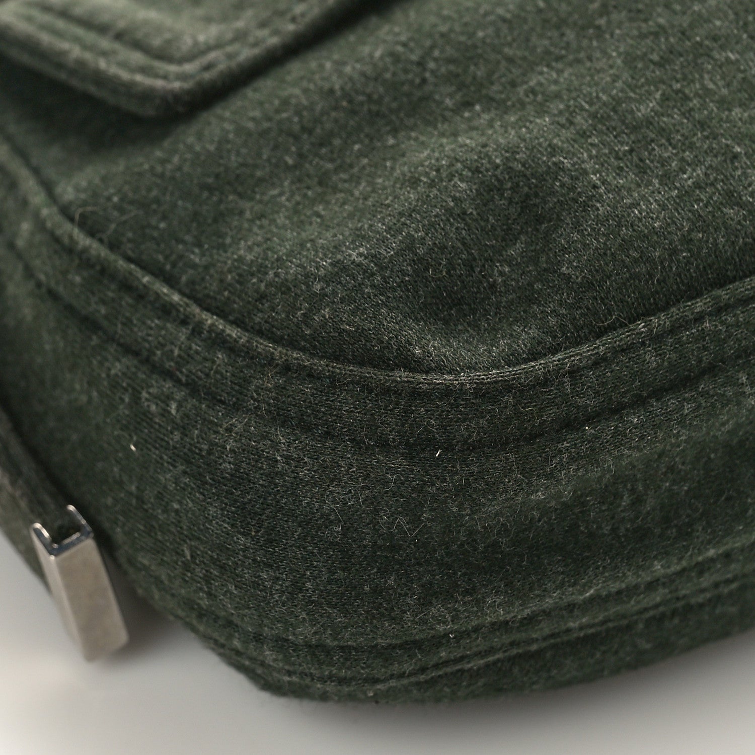 Fendi Jersey Baguette Green 7 of 8