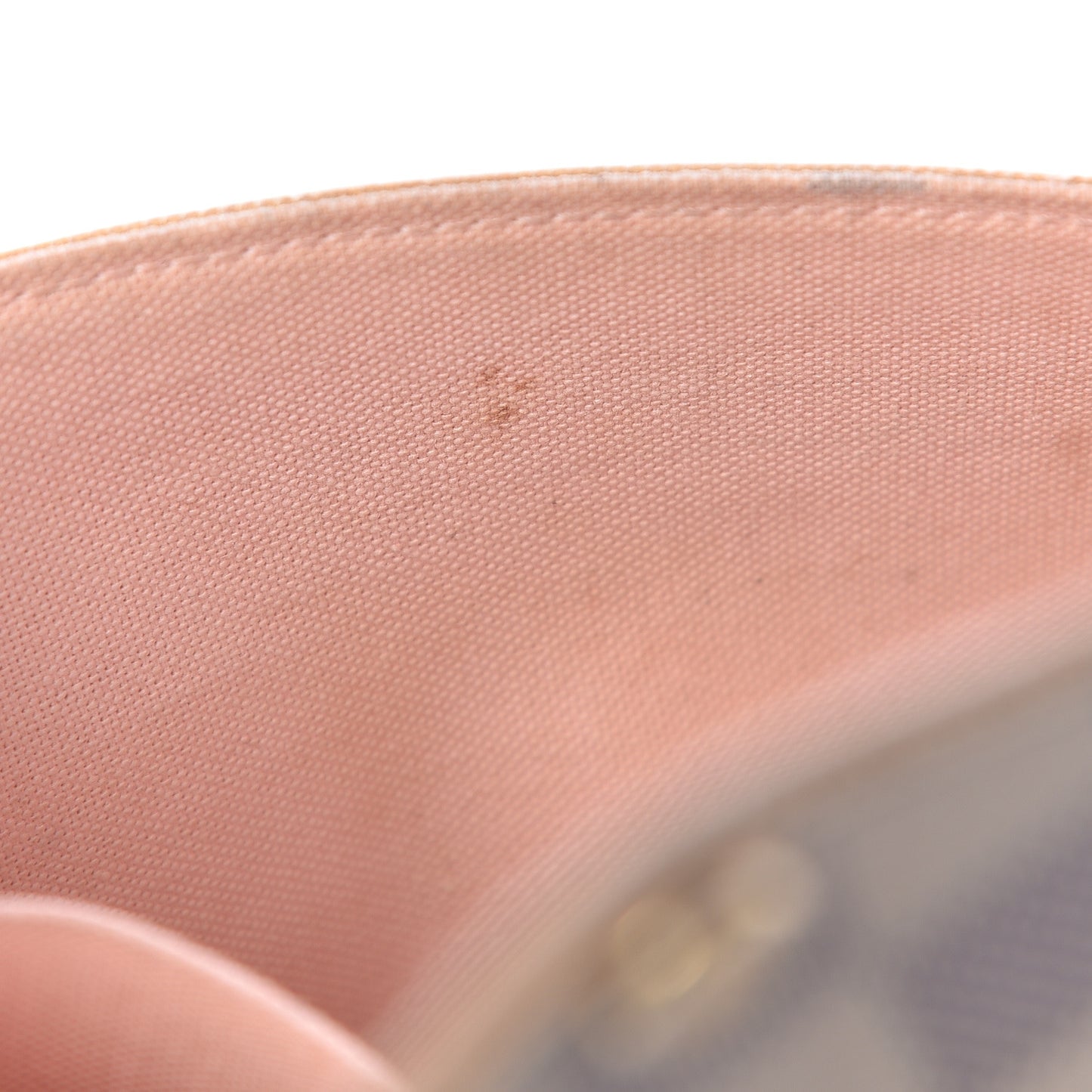 Damier Azur Pochette Felicie Chain Wallet Rose Ballerine
