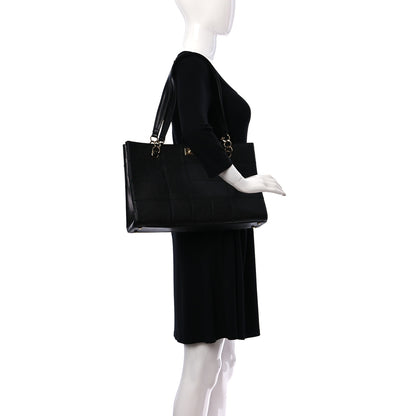 Chanel Caviar Chocolate Bar Quilted Shoulder Bag Black 2 of 11