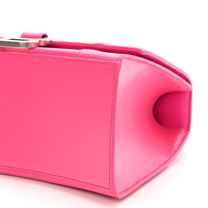 Balenciaga Shiny Box Calfskin Small Hourglass Top Handle Bag Acid Fuchsia 9 of 11