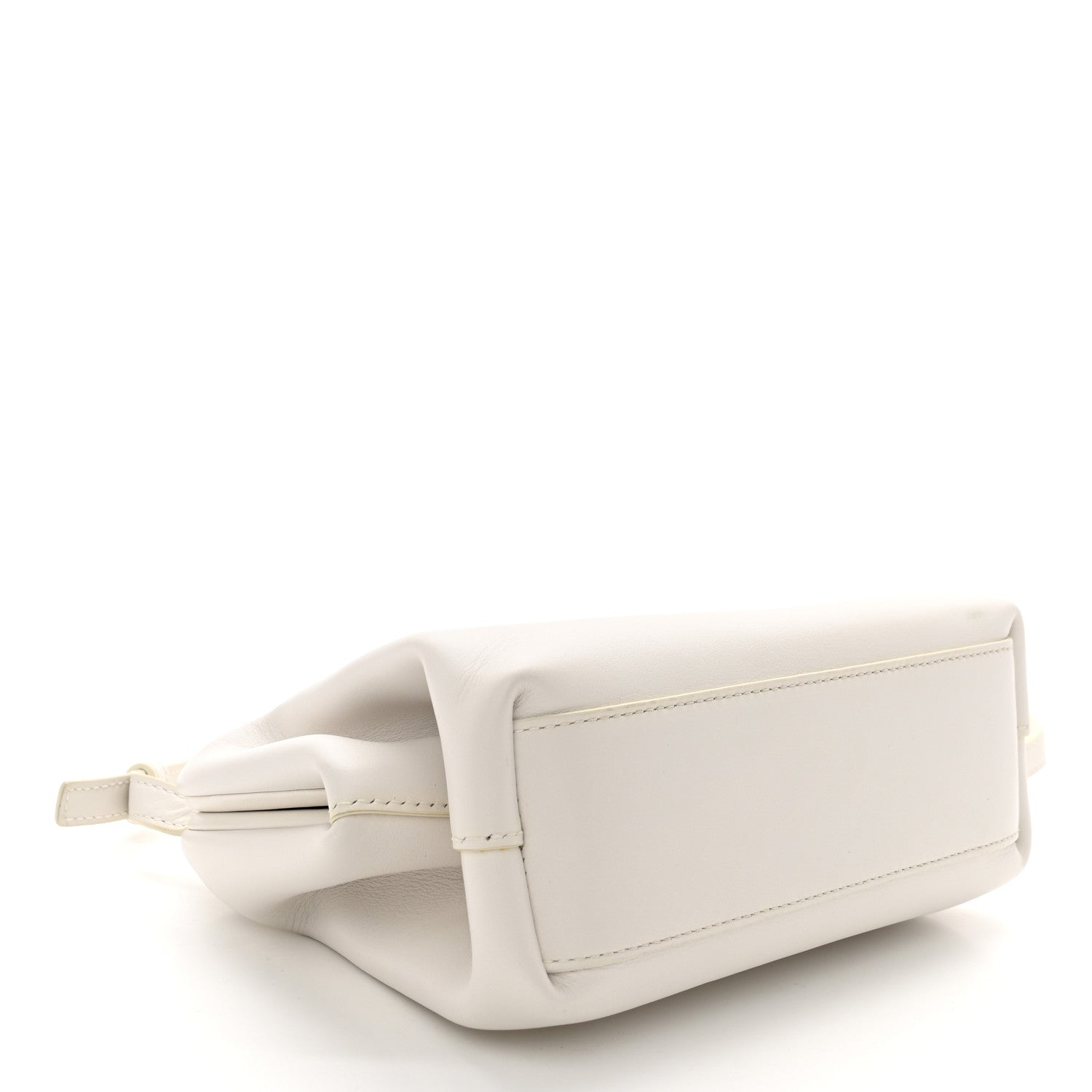 Bottega Veneta Calfskin Small The Point Triangle Bag Chalk 4 of 15