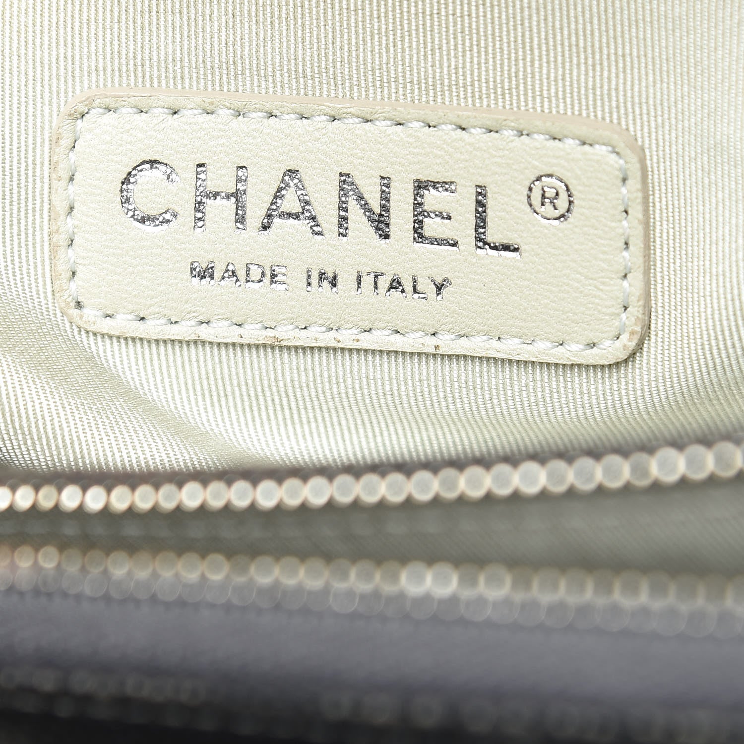 Chanel Metallic Caviar Quilted CC Tote Dark Silver 10 of 12