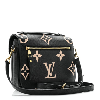 Louis Vuitton Empreinte Monogram Giant Pochette Metis Black Beige 2 of 8