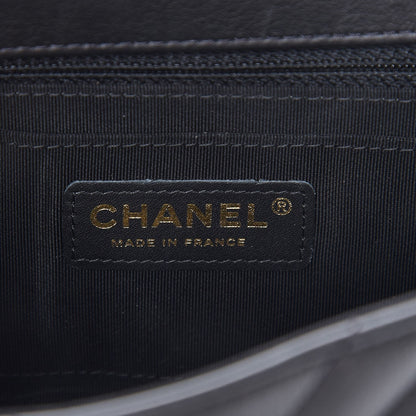 Chanel Calfskin Chevron Quilted Mini Statement Flap Black 6 of 8