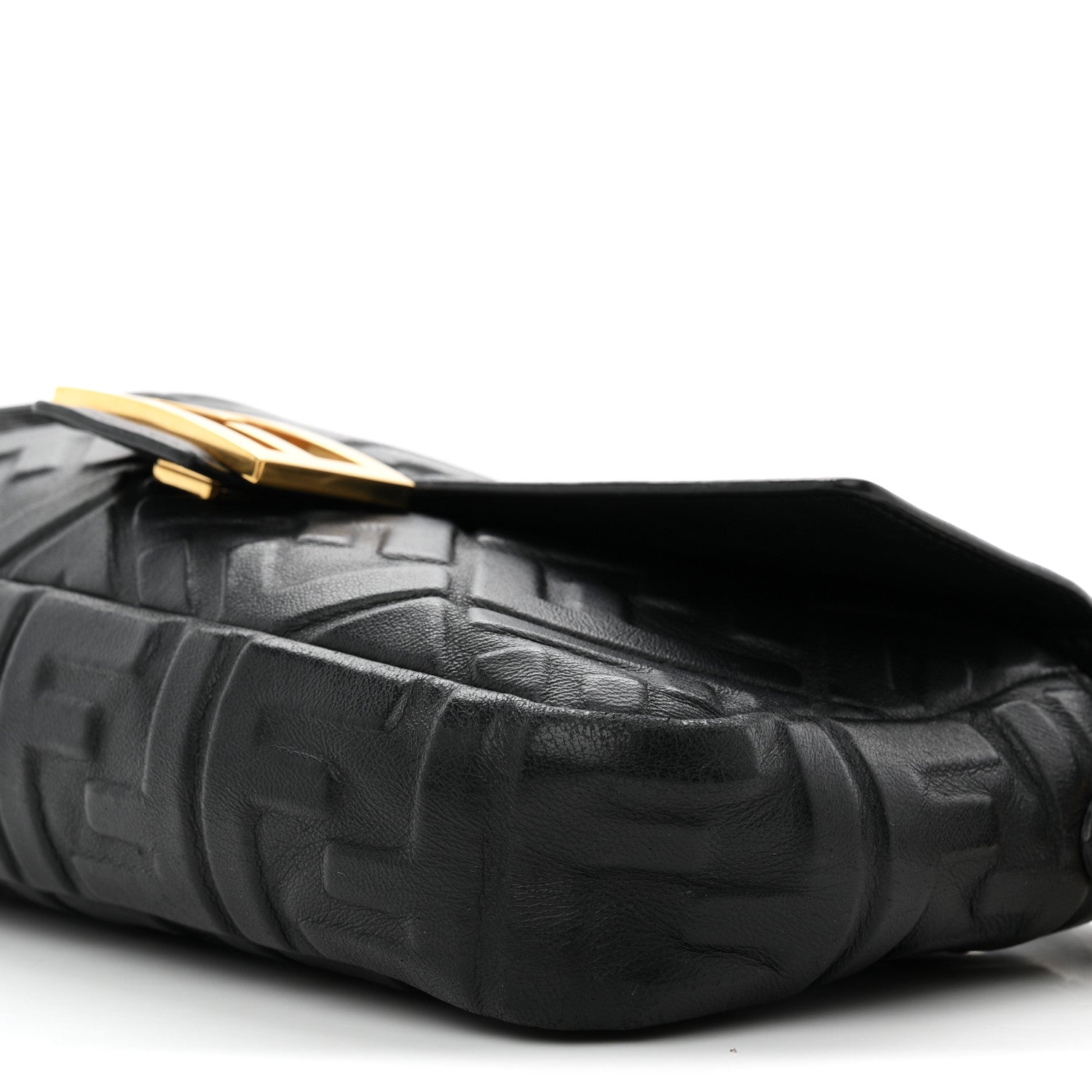 Fendi Nappa FF 1974 Embossed Baguette Black 10 of 10