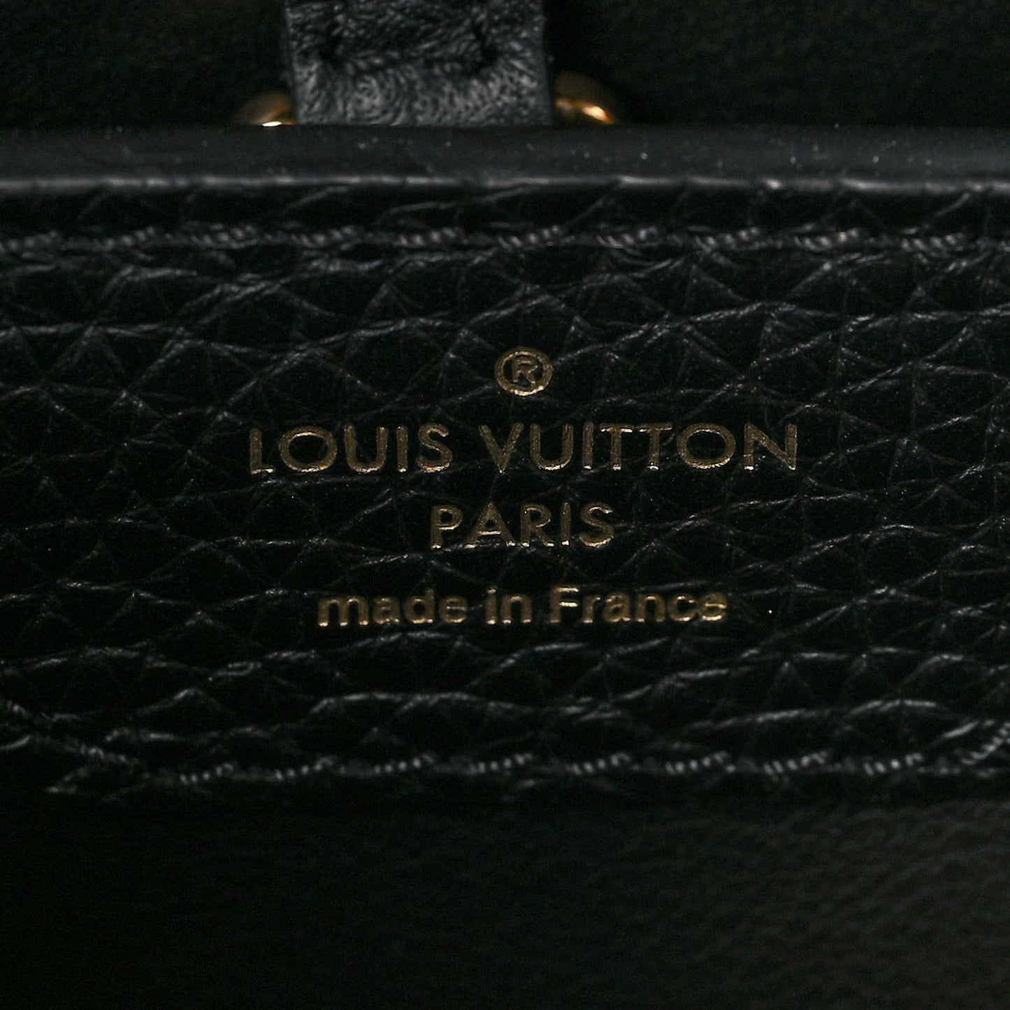 Taurillon Studded Sol Capucines PM Black