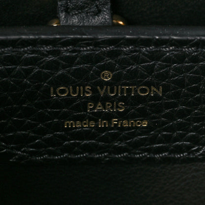 Louis Vuitton Taurillon Studded Sol Capucines PM Black 6 of 7
