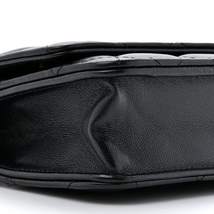 Chanel Lambskin Quilted Wallet On Chain WOC Black 11 of 13