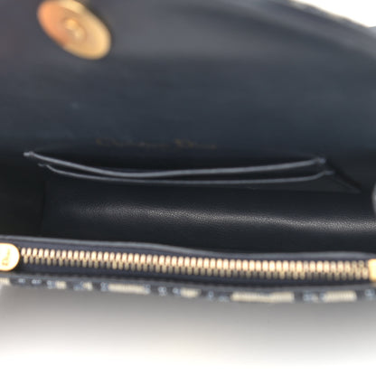 Christian Dior Oblique Saddle Belt Bag Blue 5 of 10