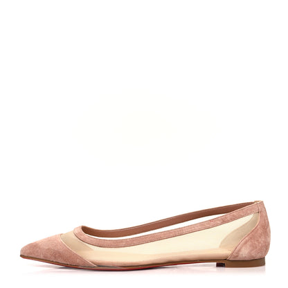 Christian Louboutin Veau Velours Rete Galativi Flats 39 Courtisane 1 of 8