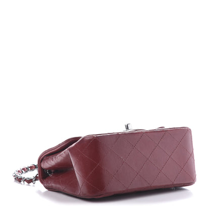 Chanel Lambskin Quilted Mini Square Flap Burgundy 4 of 13