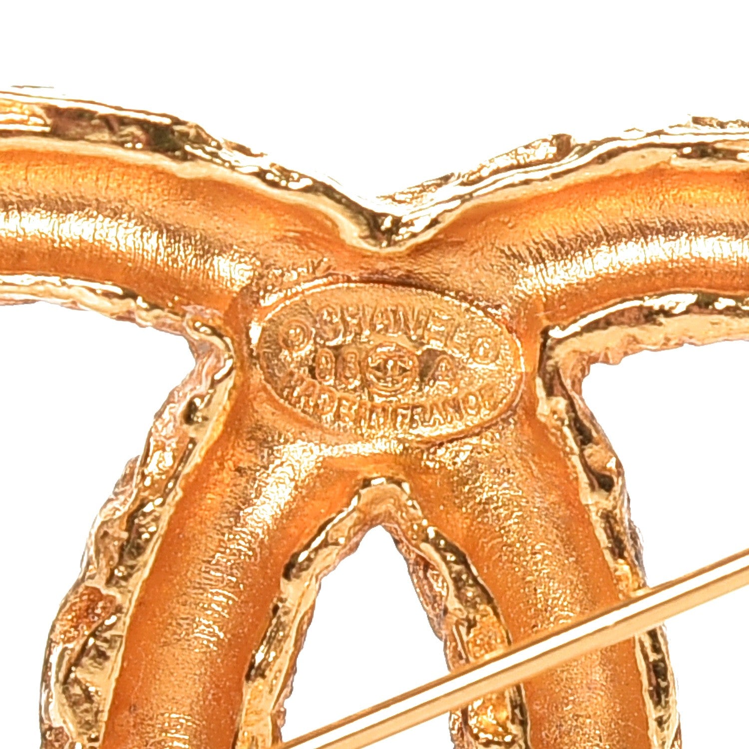 Chanel CC Small Brooch Gold 4 of 4