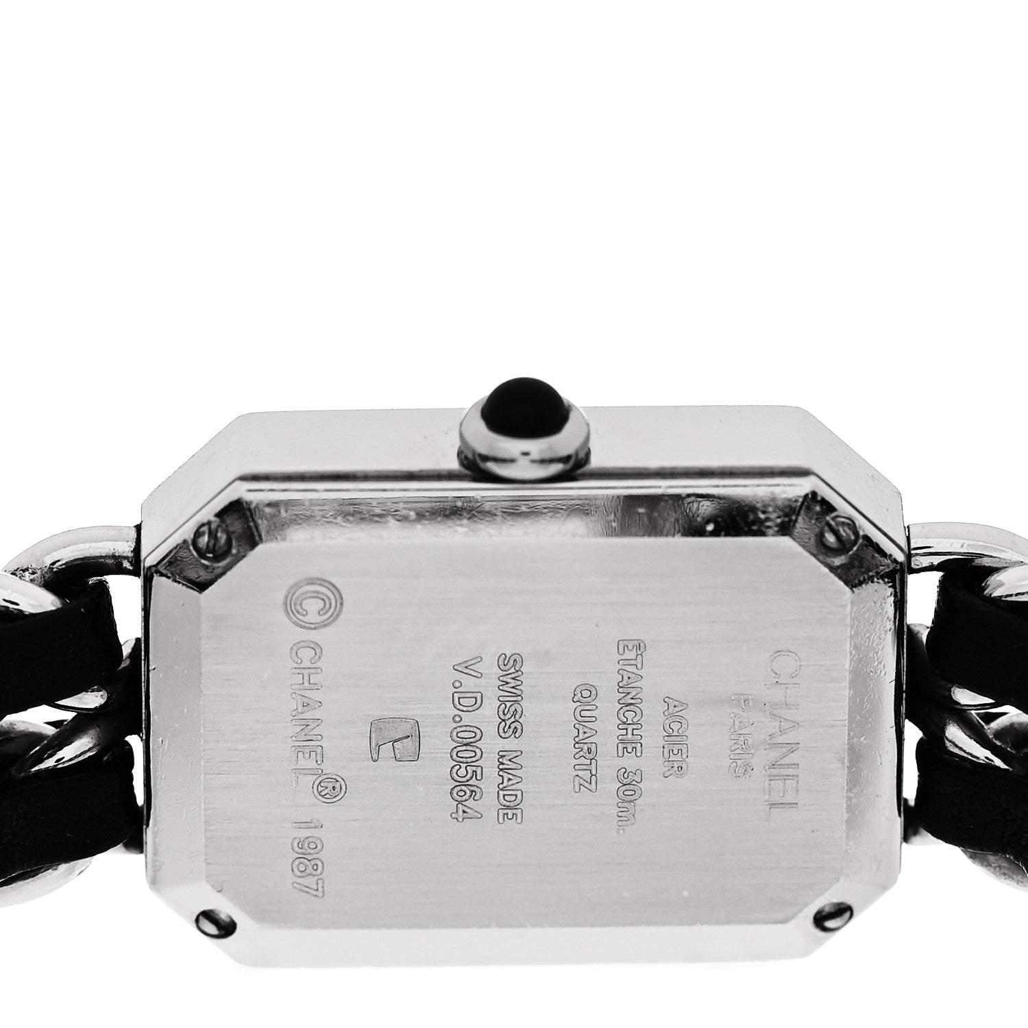 Chanel Stainless Steel Lambskin 20mm Chain Premiere Quartz Watch M 4 of 4