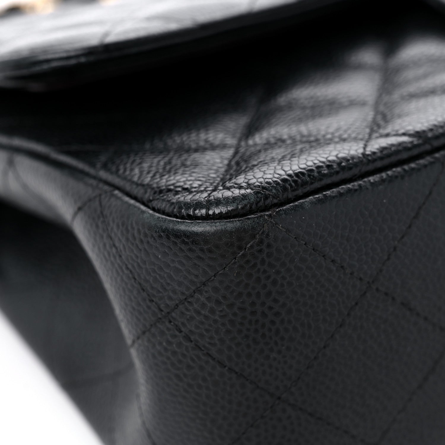 Chanel Caviar Quilted Jumbo Double Flap Black 8 of 15