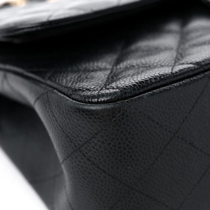 Chanel Caviar Quilted Jumbo Double Flap Black 8 of 15