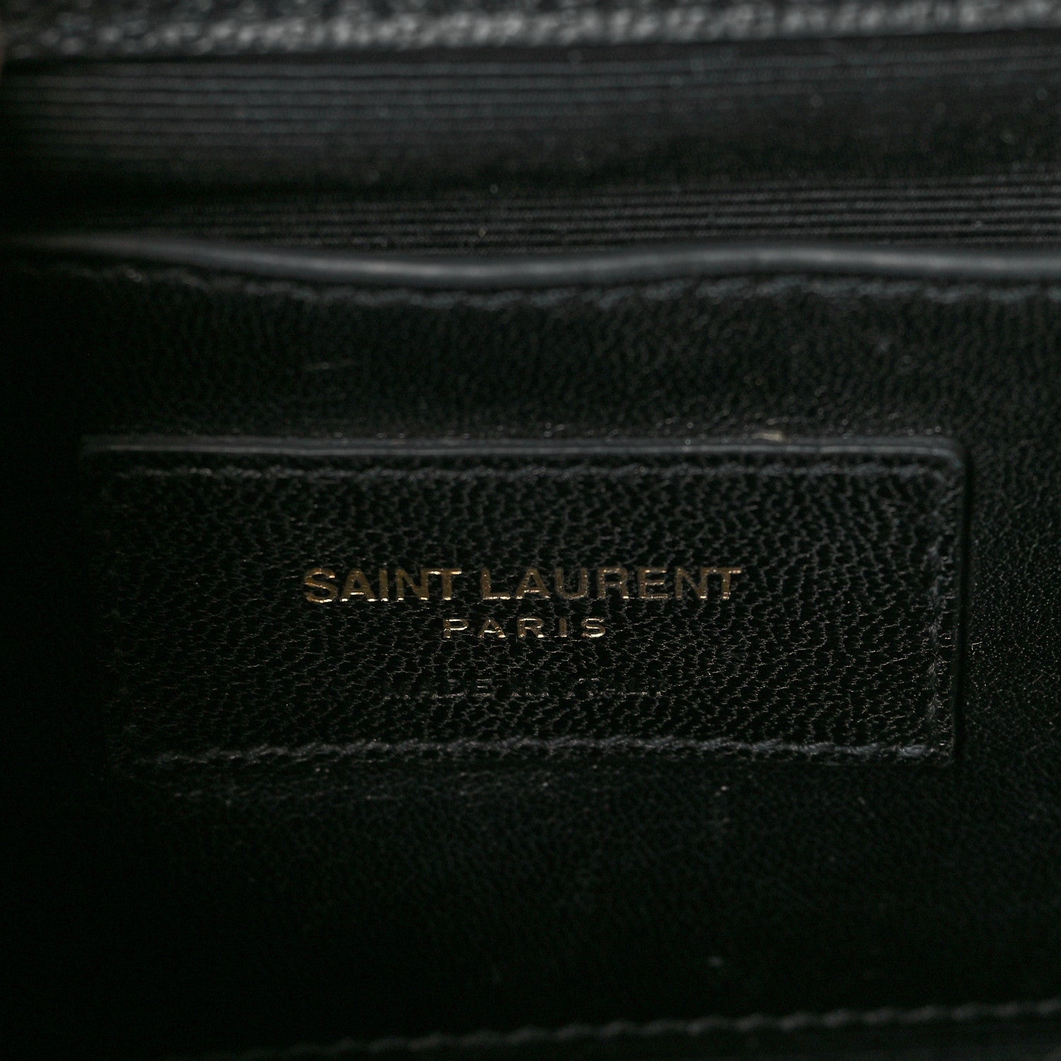 Saint Laurent Grain De Poudre Medium Classic Monogram Kate Satchel Black 6 of 9