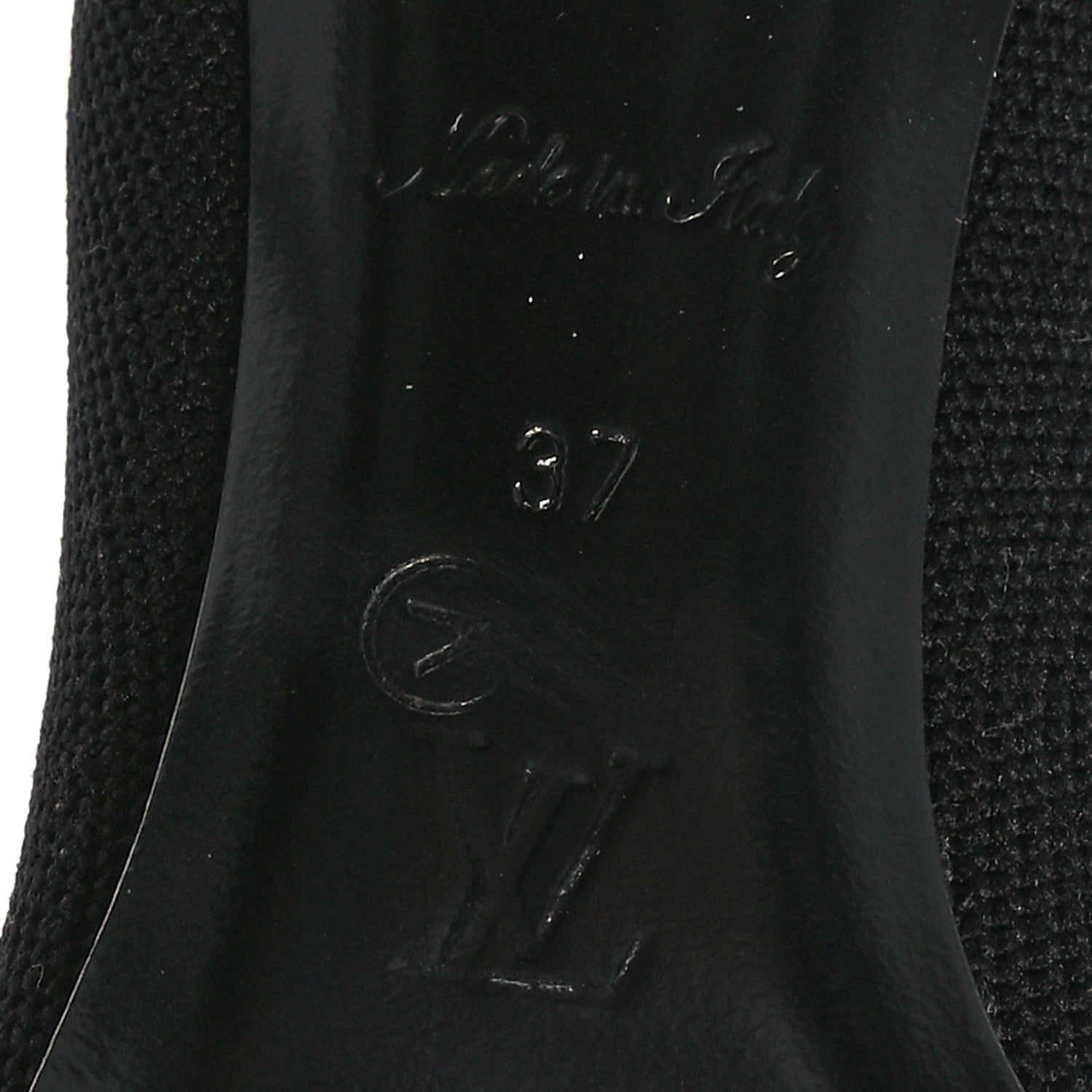 Louis Vuitton Monogram Stretch Fabric Silhouette Ankle Boots 37 Black 7 of 8