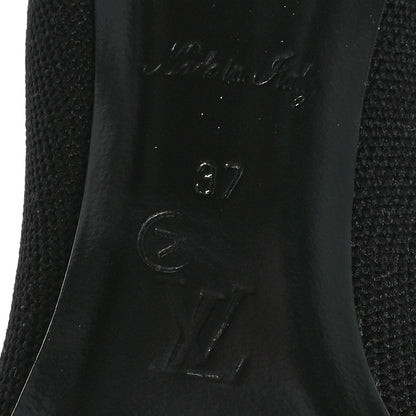 Louis Vuitton Monogram Stretch Fabric Silhouette Ankle Boots 37 Black 7 of 8