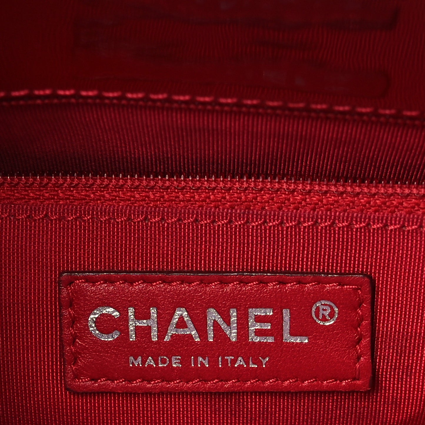 Patent Quilted Grand Shopping Tote GST Red