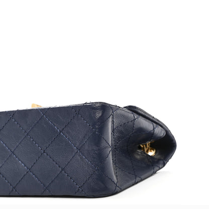 Chanel Aged Calfskin Quilted 2.55 Reissue Mini Flap Navy 10 of 10