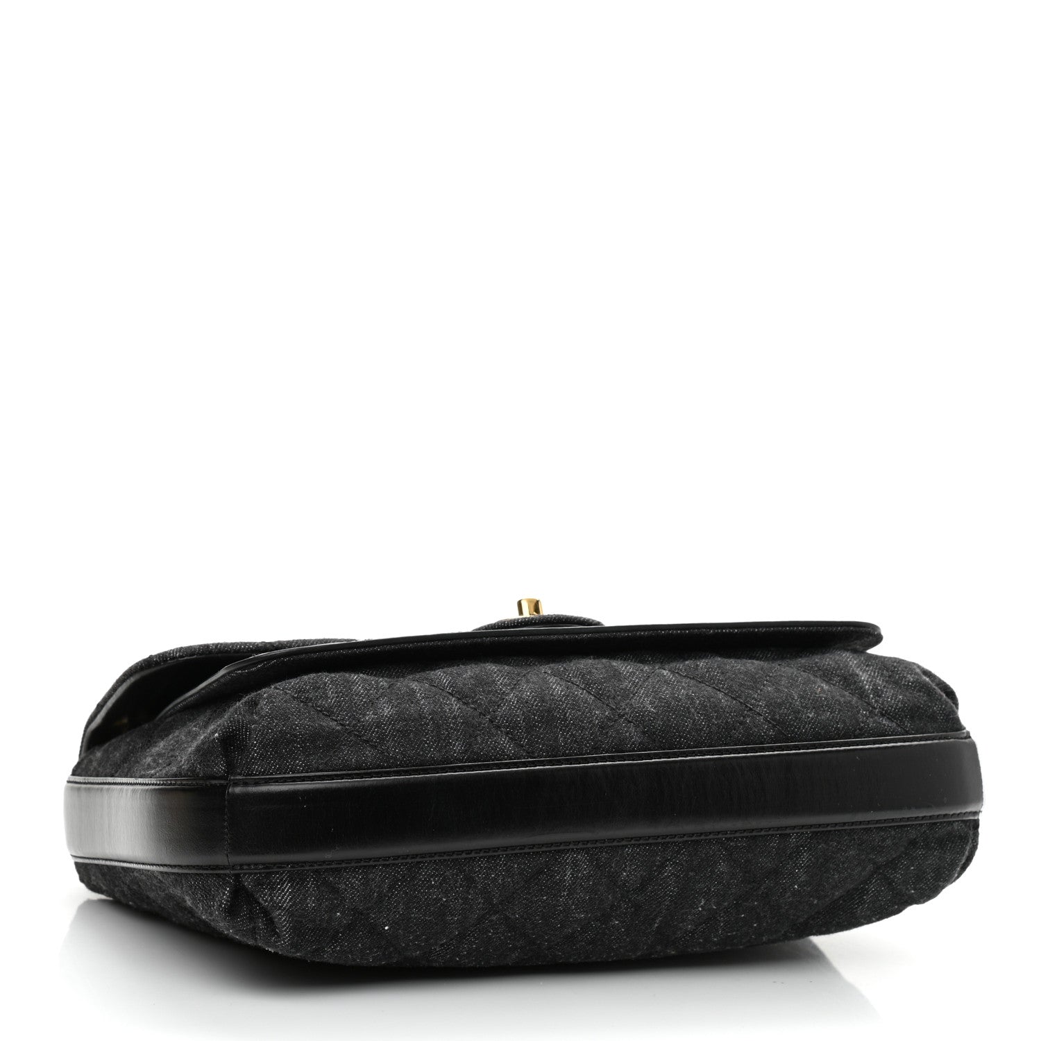 Chanel Denim Calfskin Quilted Small Flap Black 4 of 10