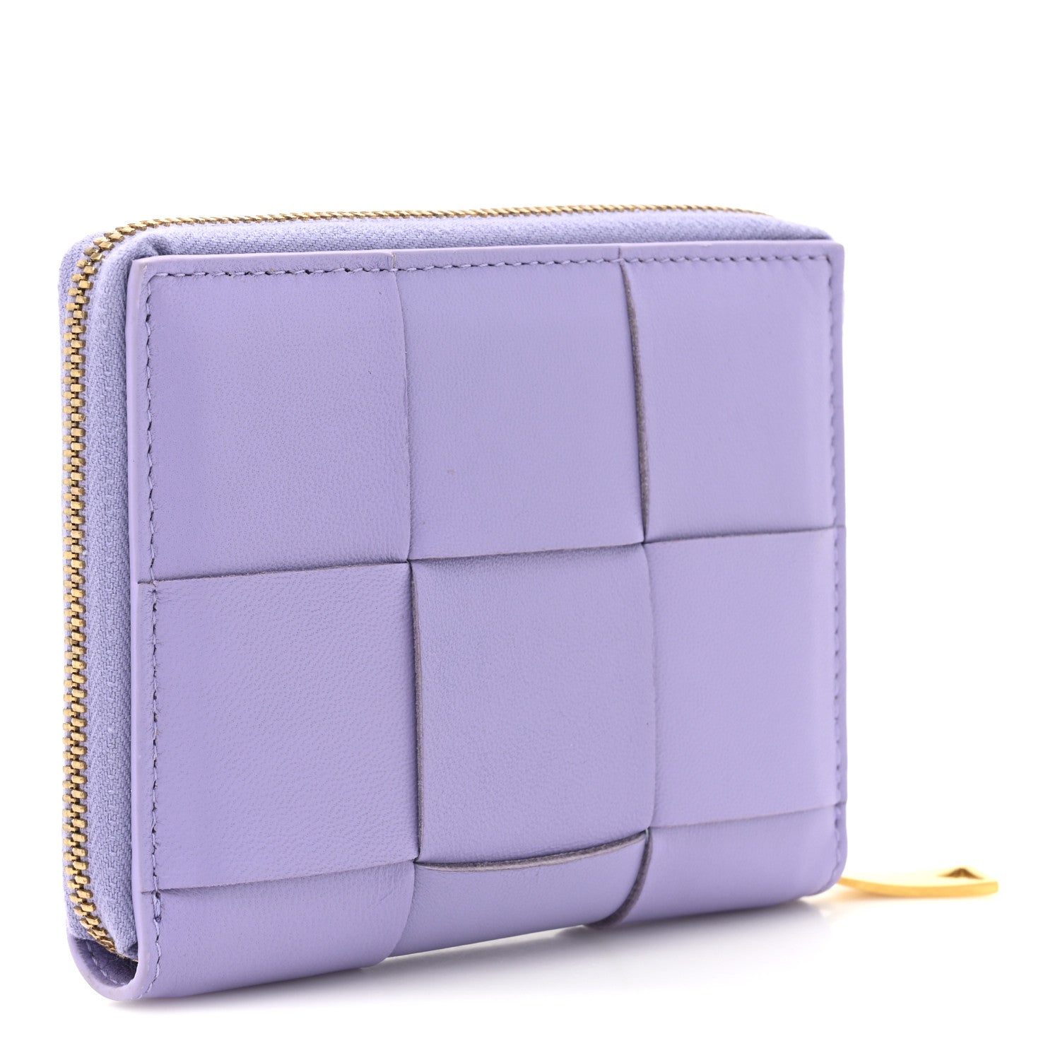Bottega Veneta Nappa Maxi Intrecciato Zip Around Wallet Wisteria 3 of 9