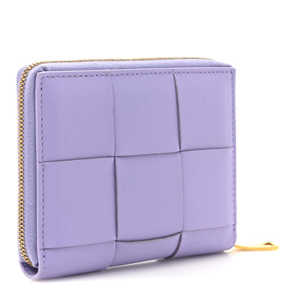 Bottega Veneta Nappa Maxi Intrecciato Zip Around Wallet Wisteria 3 of 9