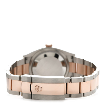 Rolex Stainless Steel 18K Everose Gold 36mm Oyster Perpetual Wimbledon Datejust Watch Slate 126231 3 of 5