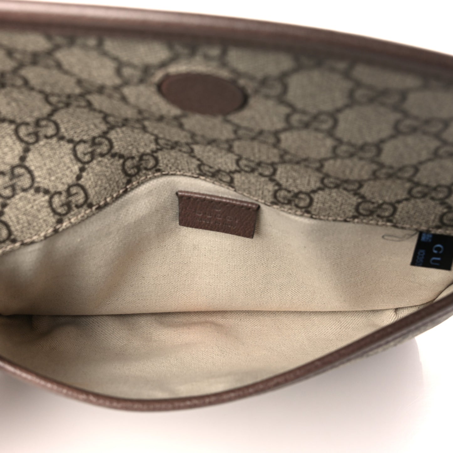GG Supreme Monogram Neo Vintage Web Belt Bag Brown