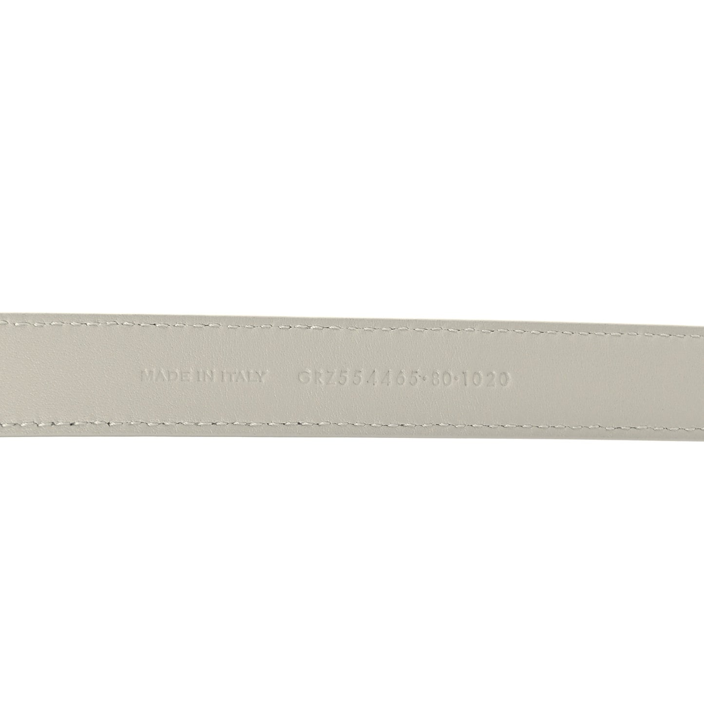 Smooth Calfskin Monogram Square Buckle Belt 80 32 Blanc Vintage