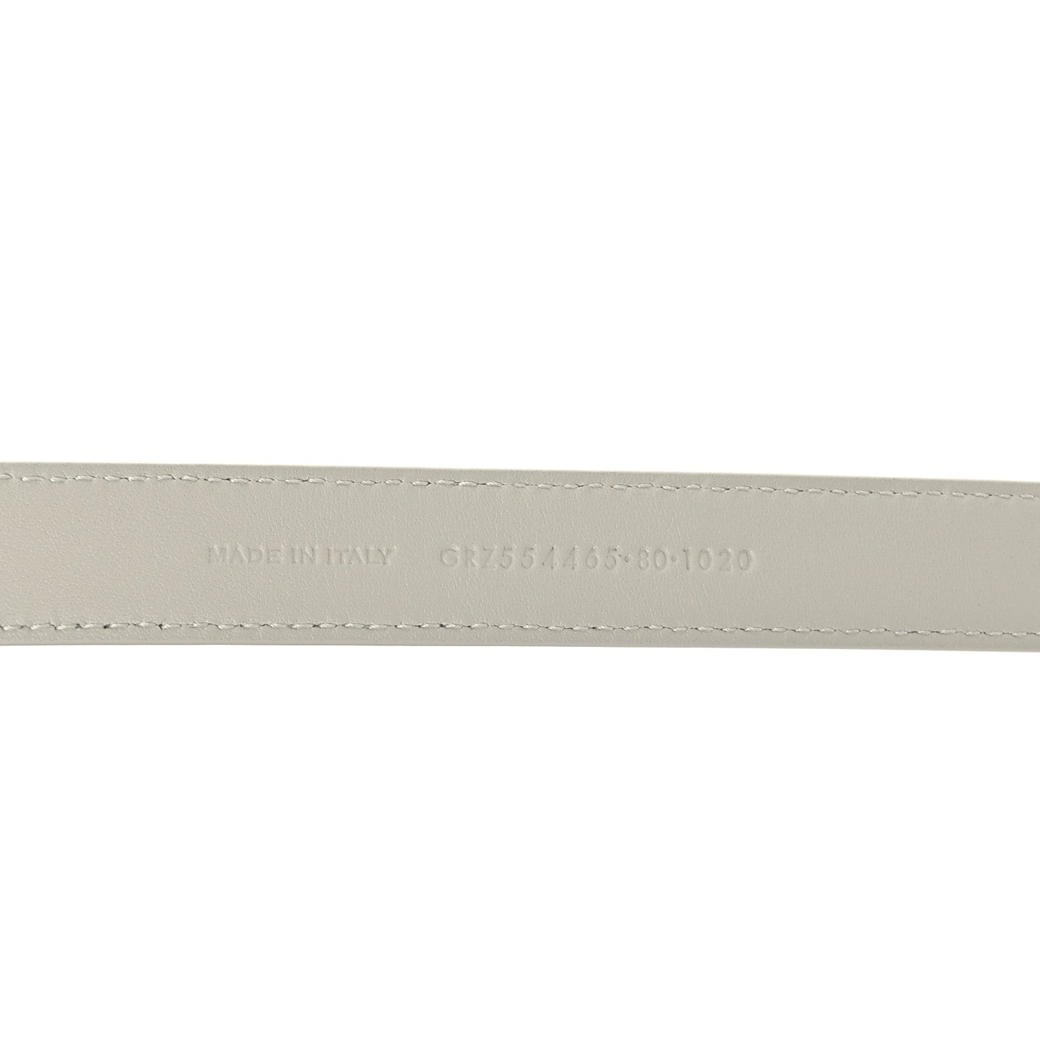 Saint Laurent Smooth Calfskin Monogram Square Buckle Belt 80 32 Blanc Vintage 3 of 6