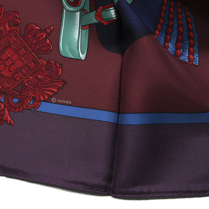 Hermes Silk Harnais De Cour Scarf 90 4 of 5