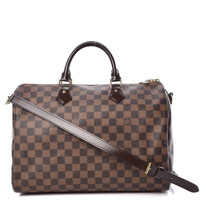 Louis Vuitton Damier Ebene Speedy Bandouliere 35 1 of 13