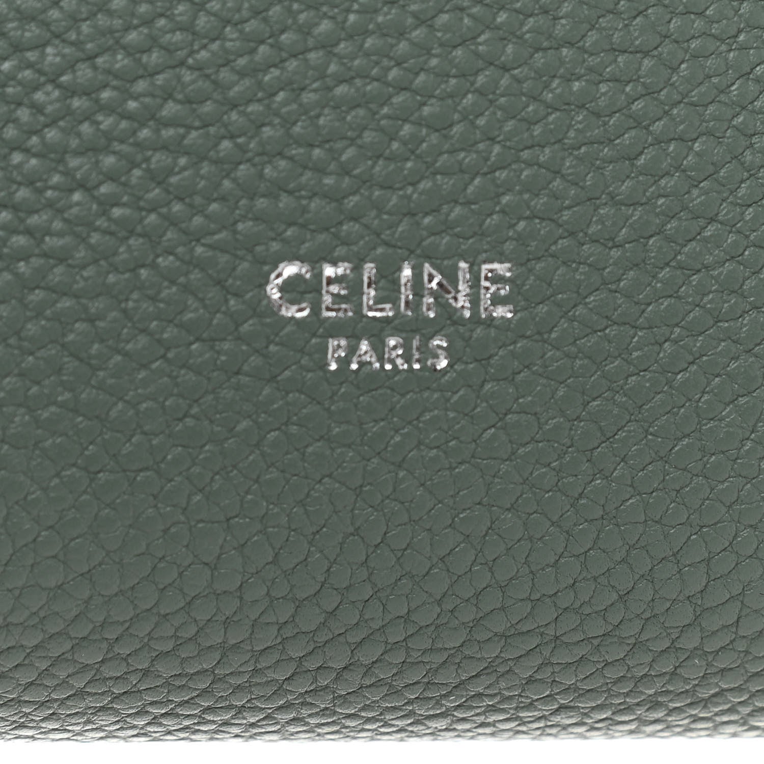 Celine Soft Grained Calfskin Small Sangle Bucket Bag Green 6 of 8