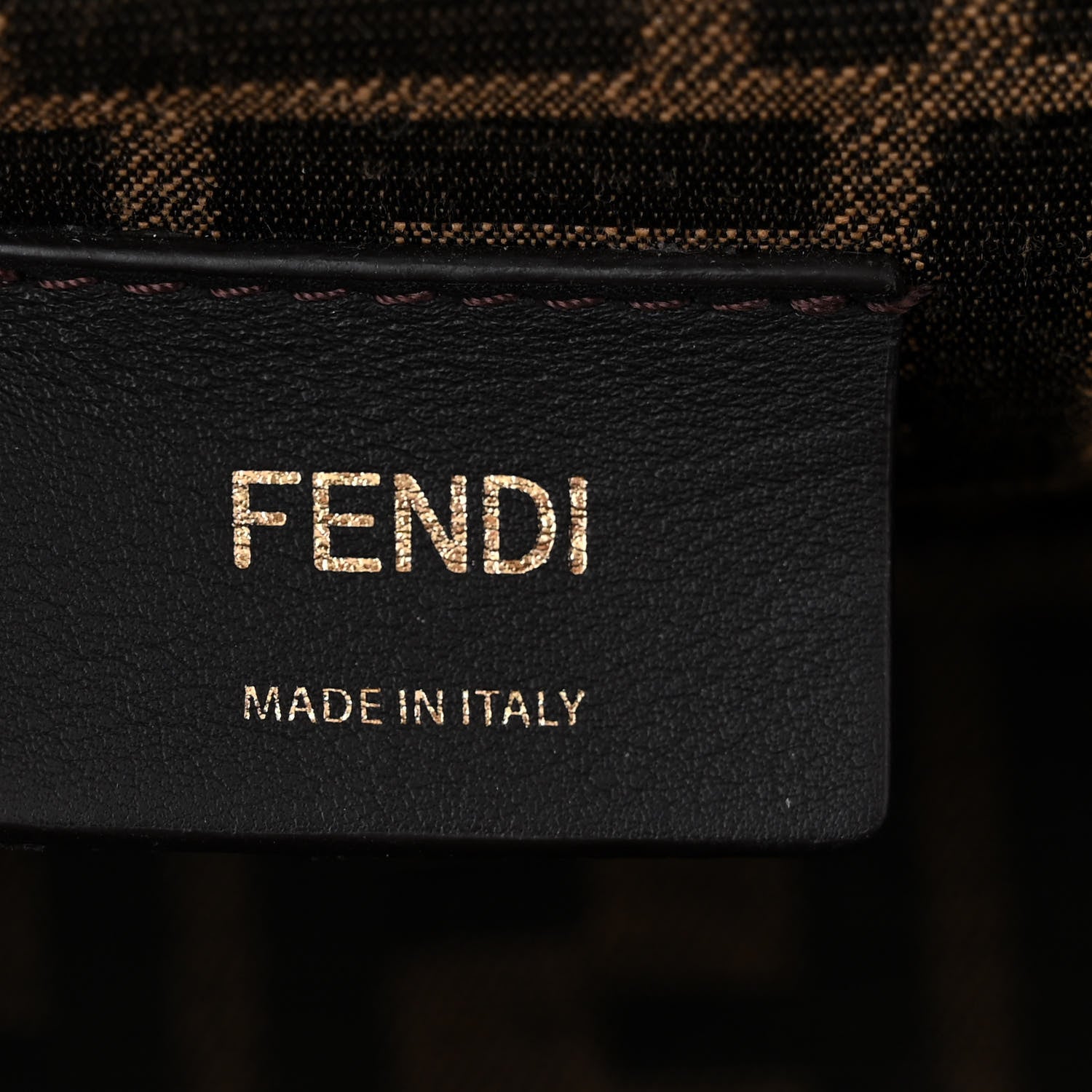Fendi Shiny Nappa Small Fendi First Black 6 of 11