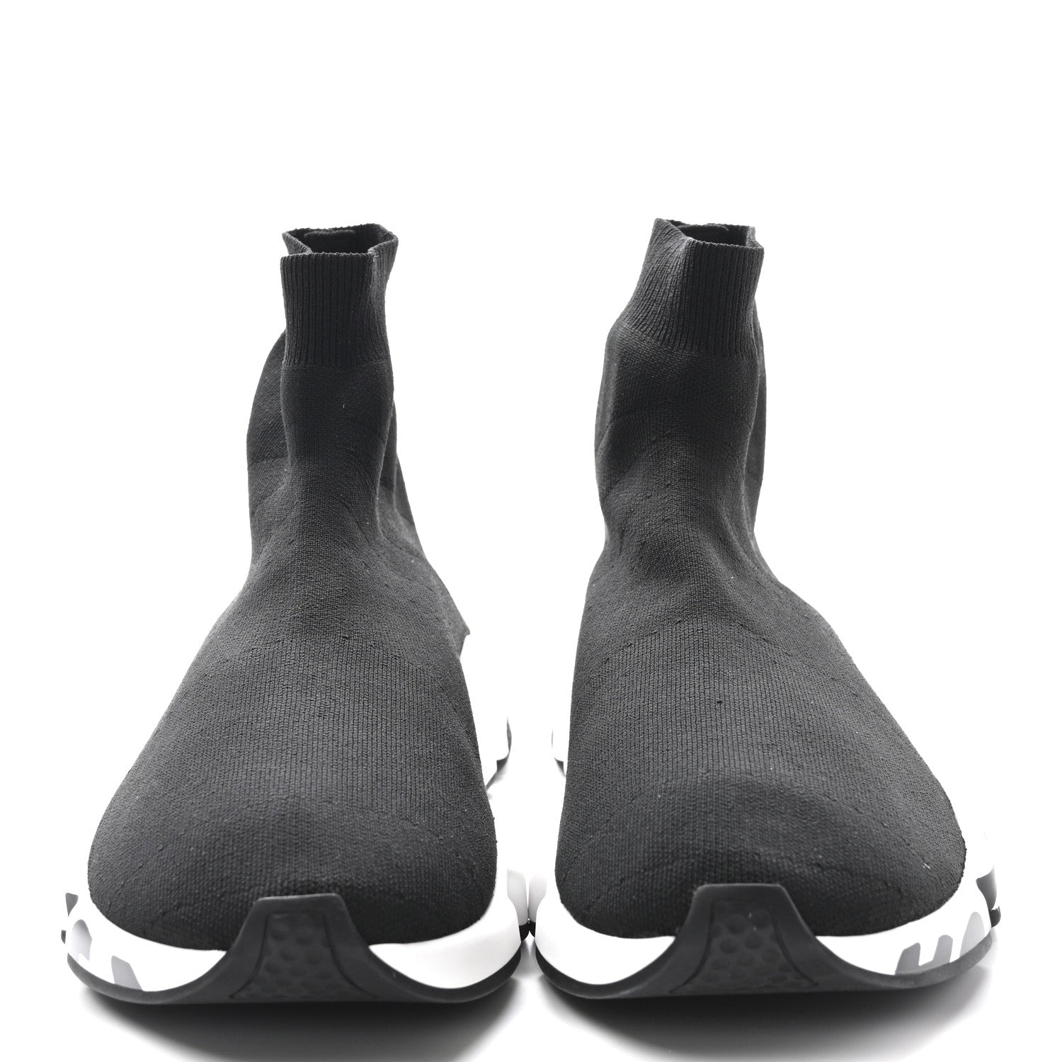 Balenciaga Neoprene Knit Mens Speed Graffiti Sneakers 46 Black White 3 of 10