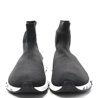 Balenciaga Neoprene Knit Mens Speed Graffiti Sneakers 46 Black White 3 of 10