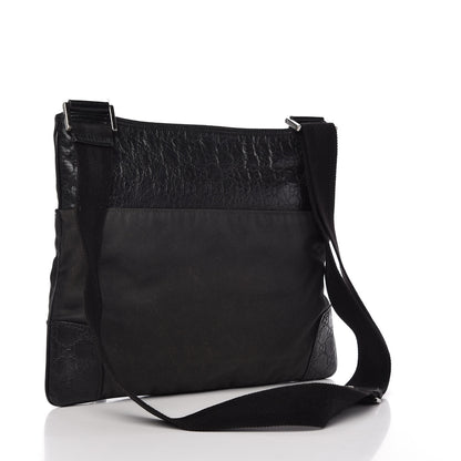 Gucci Guccissima Nylon Messenger Bag Black 3 of 12