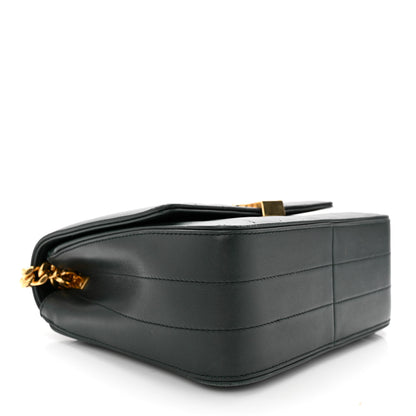 Saint Laurent Lambskin Matelasse Monogram Medium Vicky Chain Bag Algae 4 of 10