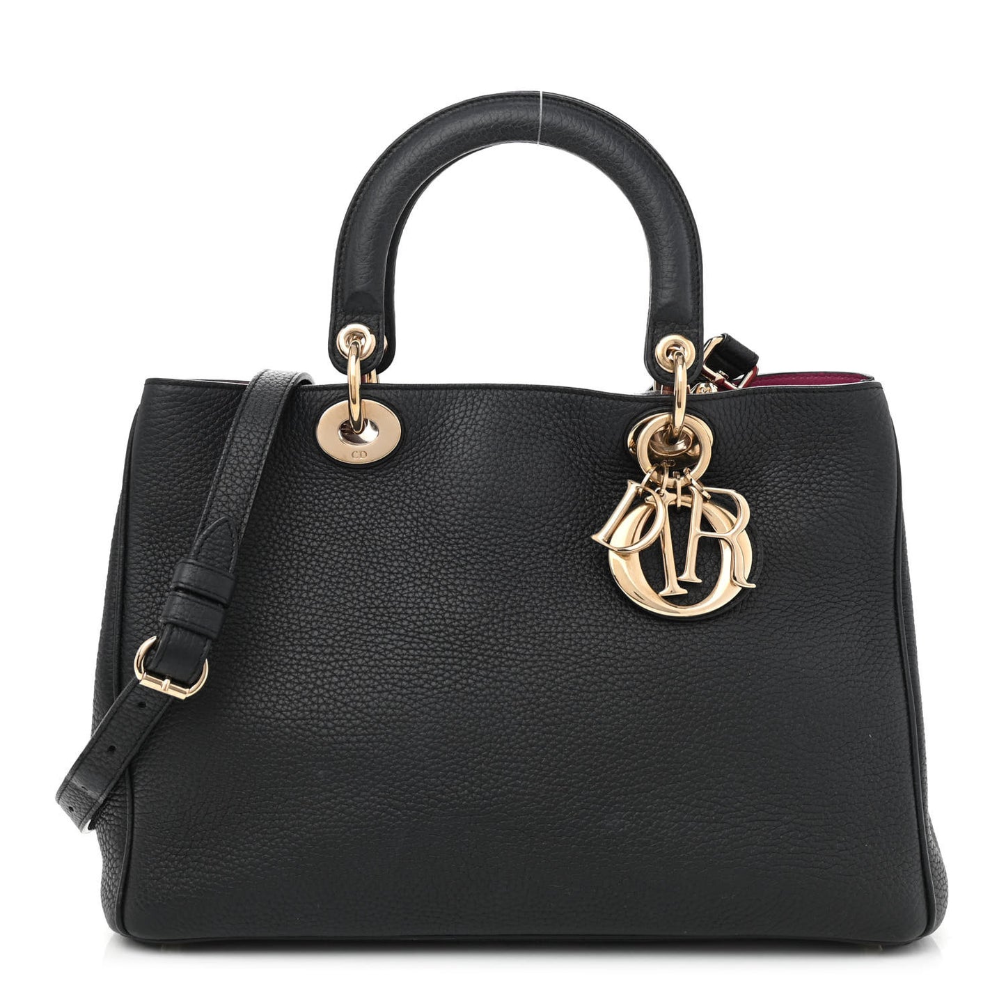 Bullcalf Medium Diorissimo Tote Black Rose Indien